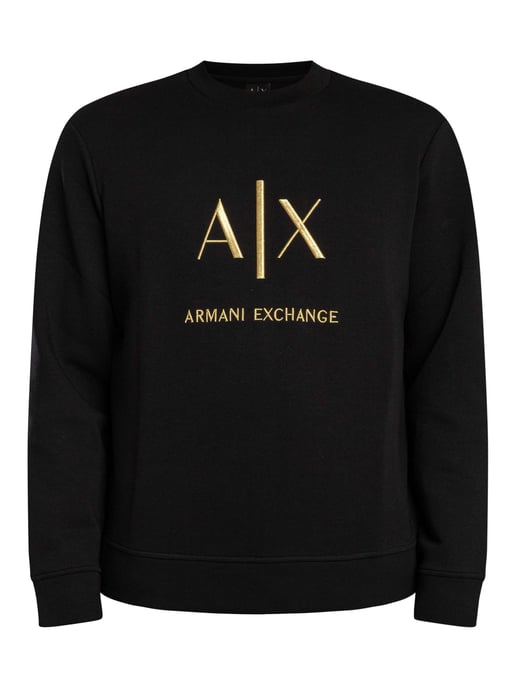 Armani Exchange Sudadera Con Logo Gráfico, Negro - Image 5