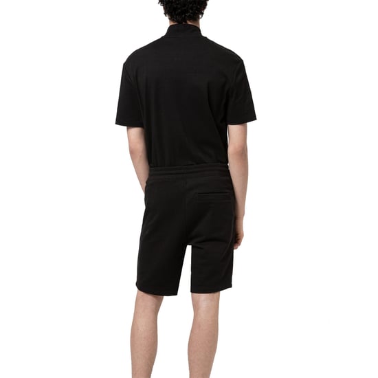 HUGO Logo Patch Sustainable Sweat Shorts - Black - Image 3