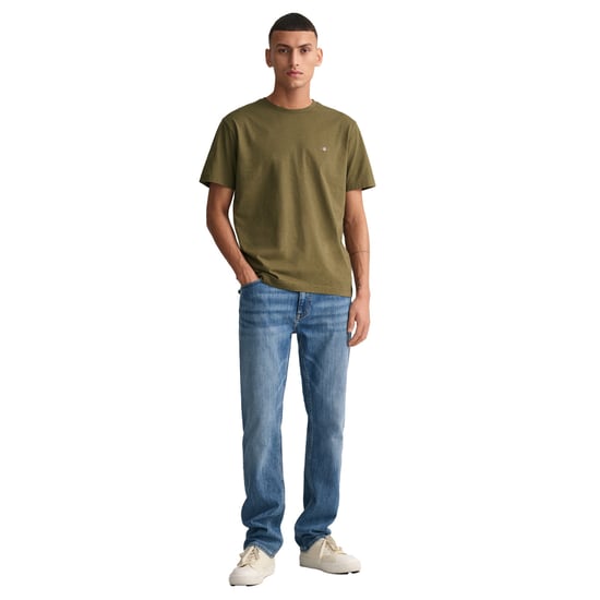 GANT Mens Regular Fit Short Sleeve Shield Logo T-Shirt - Image 5
