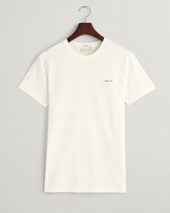 GANT Mens Short Sleeve Contrast Logo T-Shirt - Image 1