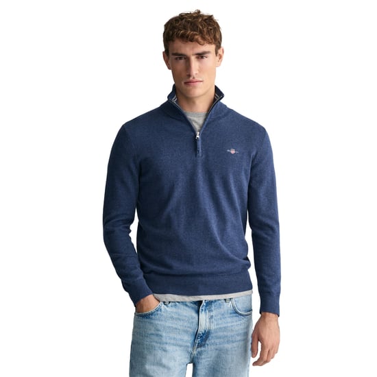 GANT Mens Classic Cotton Half zip Jumper - Image 2