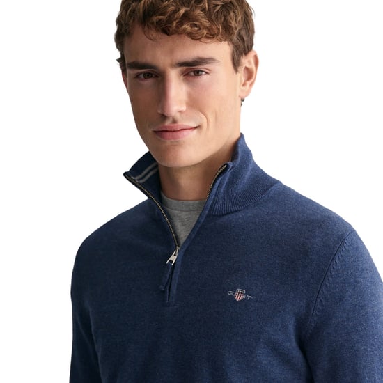 GANT Mens Classic Cotton Half zip Jumper - Image 4