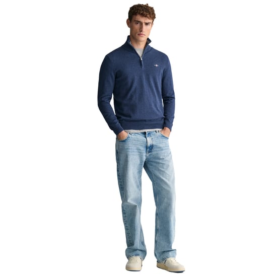 GANT Mens Classic Cotton Half zip Jumper - Image 5
