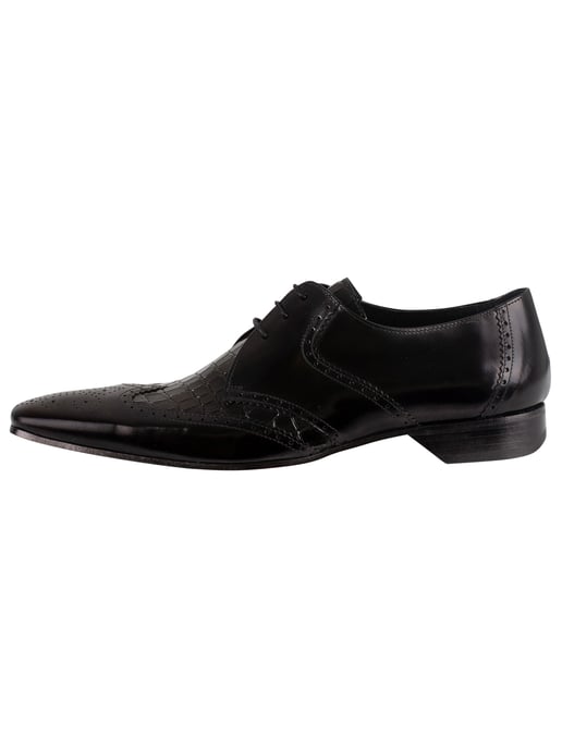 Jeffery West Zapatos Derby De Cuero, Negro - Image 2