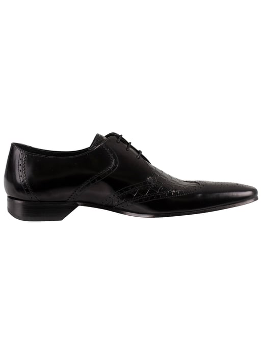 Jeffery West Zapatos Derby De Cuero, Negro - Image 3