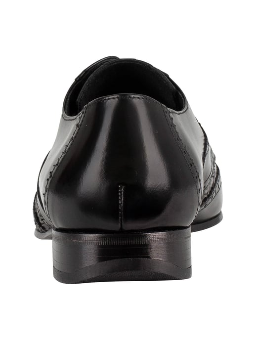 Jeffery West Zapatos Derby De Cuero, Negro - Image 5