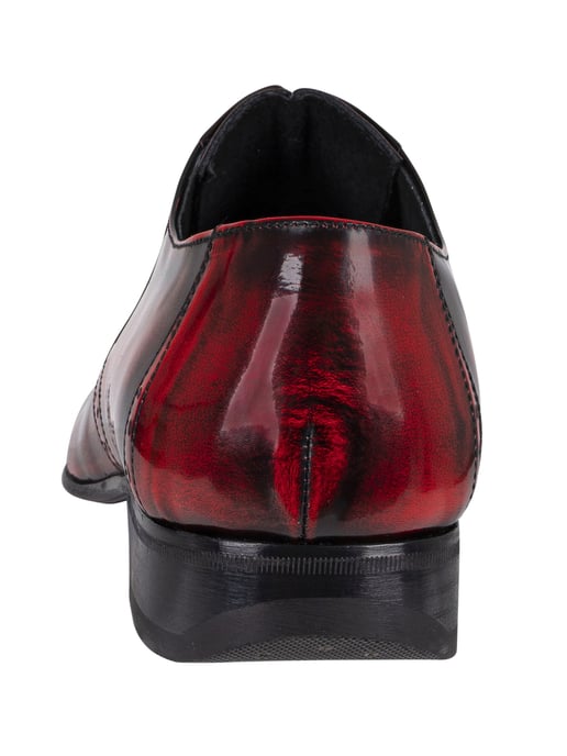 Jeffery West Zapatos Derby De Cuero, Rojo - Image 5
