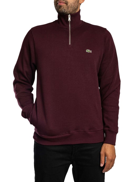Lacoste Sudadera De Cuello Alto Con Tejido Interlock, Rojo - Image 1