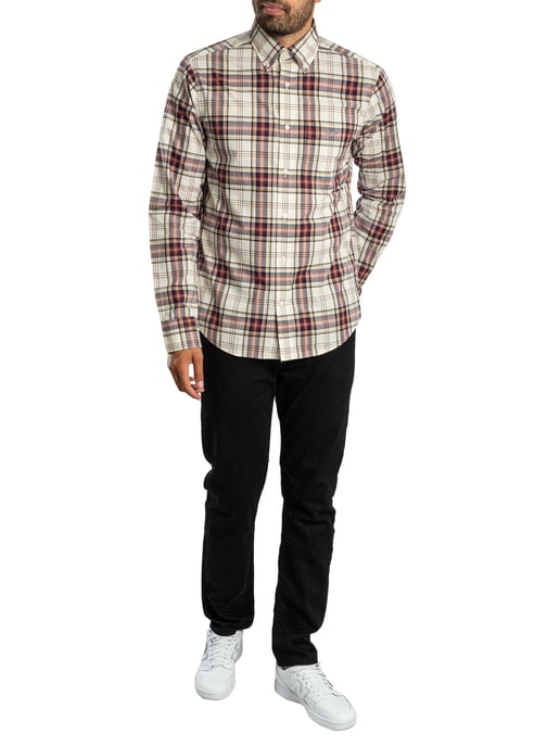 GANT Camisa De Cuadros De Popelina Regular, Multicolor - Image 5