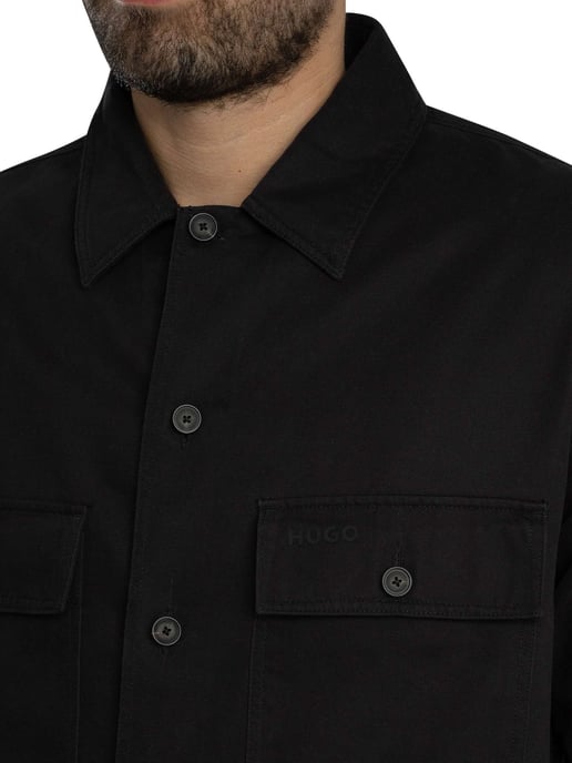 HUGO Sobrecamisa Epoldo, Negro - Image 5