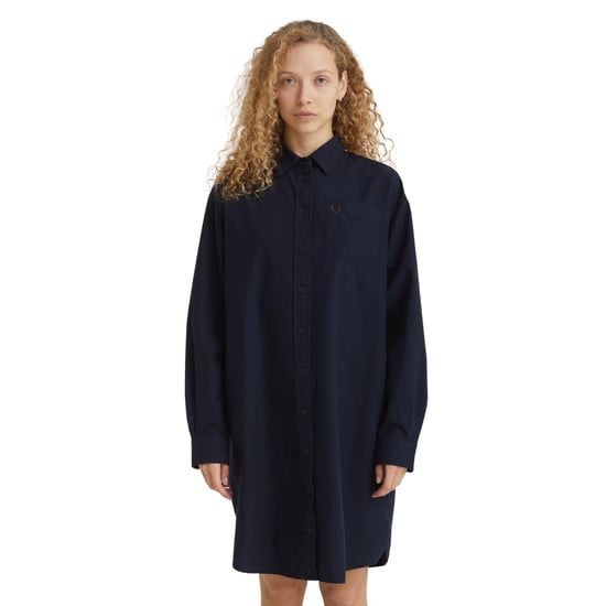 Vestido Camisero Azul Marino Con Botones De Fred Perry - Image 3