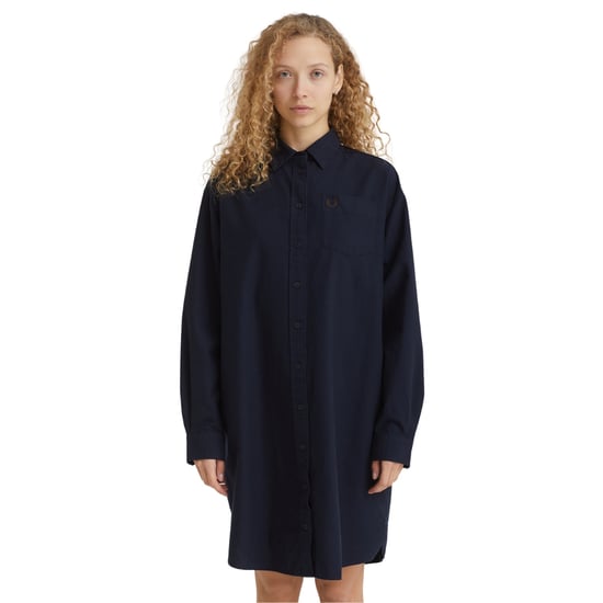 Vestido Camisero Azul Marino Con Botones De Fred Perry - Image 6