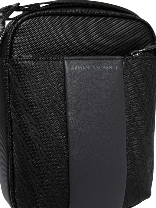 Armani Exchange Bolso Bandolera De Marca, Negro - Image 6