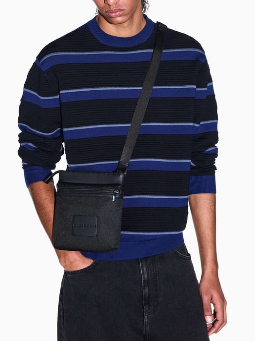 Armani Exchange Bolso Bandolera Con Logo, Negro - Image 6