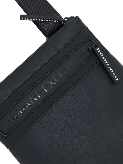 Armani Exchange Bolso Bandolera Plano, Negro - Image 5