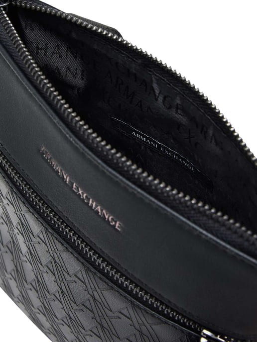 Armani Exchange Bolso Bandolera Plano, Negro - Image 3