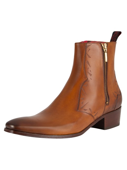 Jeffery West Botas De Cuero Carlito, Marrón - Image 1