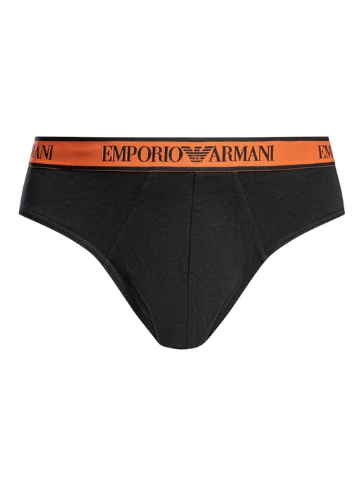 Emporio Armani Pack De 3 Calzoncillos De Algodón Elásticos, Negro - Image 2