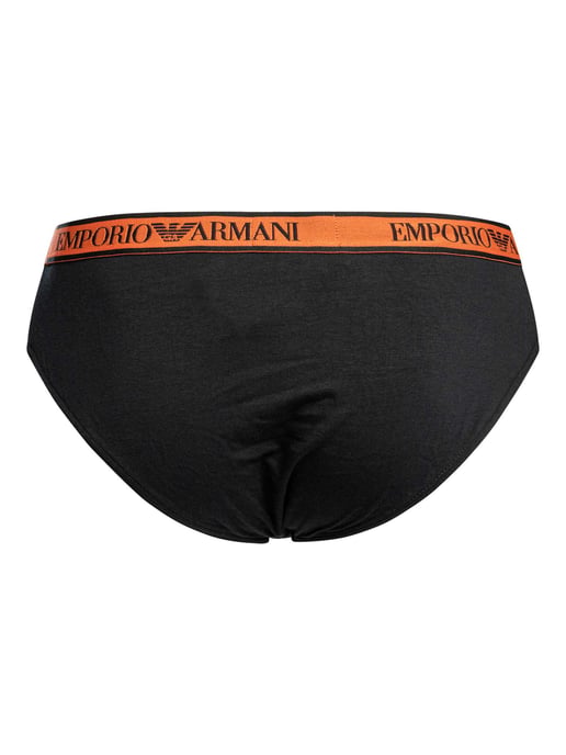 Emporio Armani Pack De 3 Calzoncillos De Algodón Elásticos, Negro - Image 4