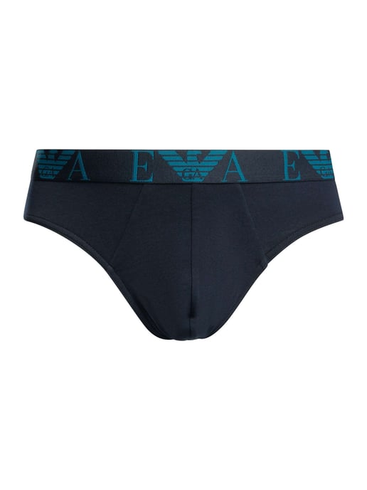 Emporio Armani 3 Pack Briefs, Azul - Image 2