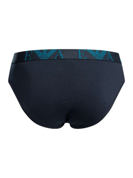 Emporio Armani 3 Pack Briefs, Azul - Image 4