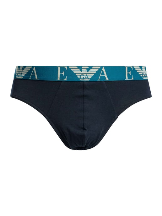 Emporio Armani 3 Pack Briefs, Azul - Image 5