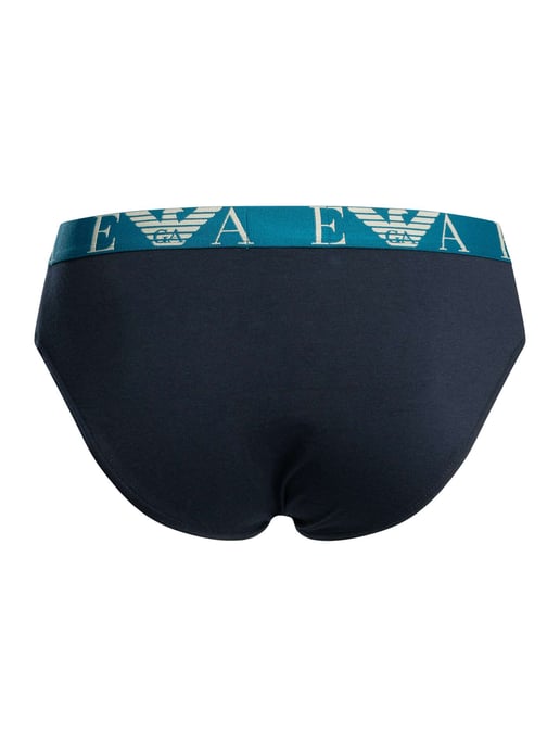 Emporio Armani 3 Pack Briefs, Azul - Image 6