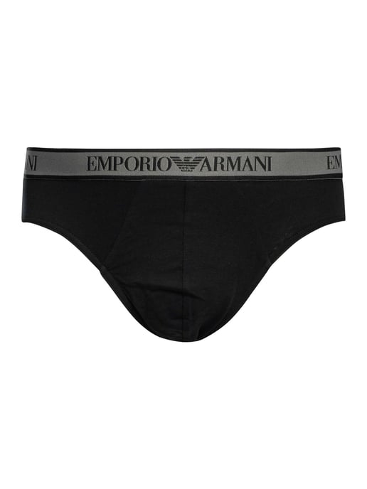 Emporio Armani 3 Pack Briefs, Negro - Image 5