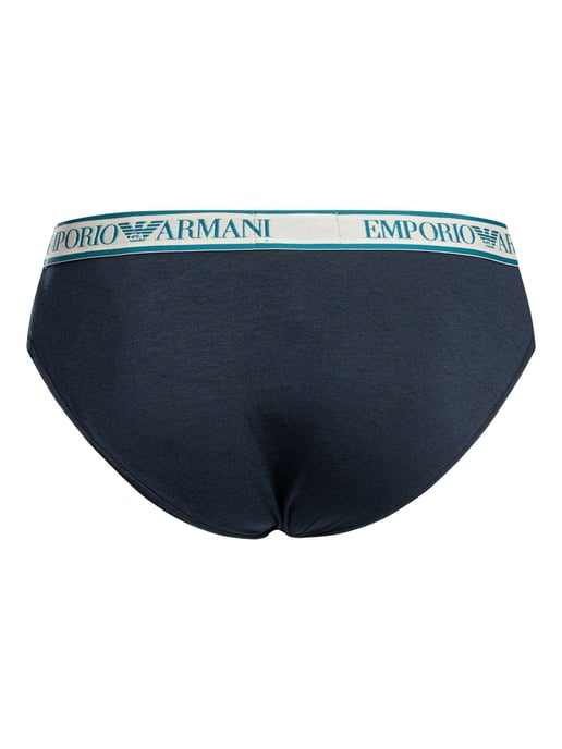 Emporio Armani Pack De 3 Calzoncillos De Algodón Elásticos, Azul - Image 4