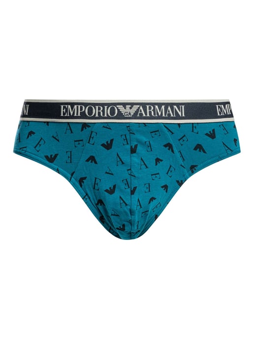 Emporio Armani Pack De 3 Calzoncillos De Algodón Elásticos, Azul - Image 5