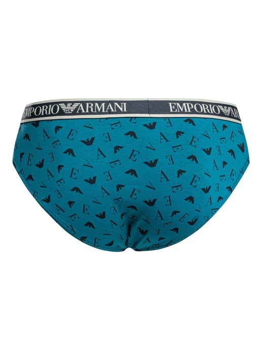 Emporio Armani Pack De 3 Calzoncillos De Algodón Elásticos, Azul - Image 6