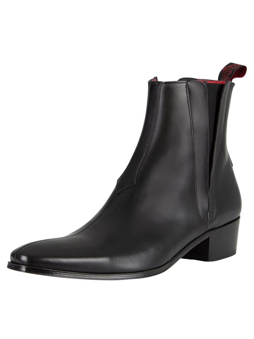 Jeffery West Botas De Cuero Carlito, Negro - Image 1