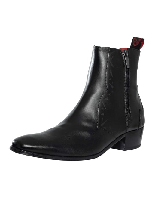 Jeffery West Botas Chelsea De Cuero Carlito, Negro - Image 1