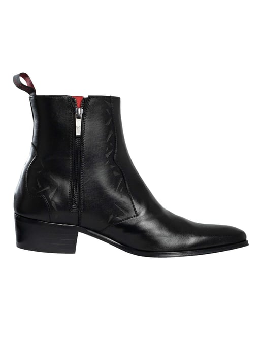 Jeffery West Botas Chelsea De Cuero Carlito, Negro - Image 3