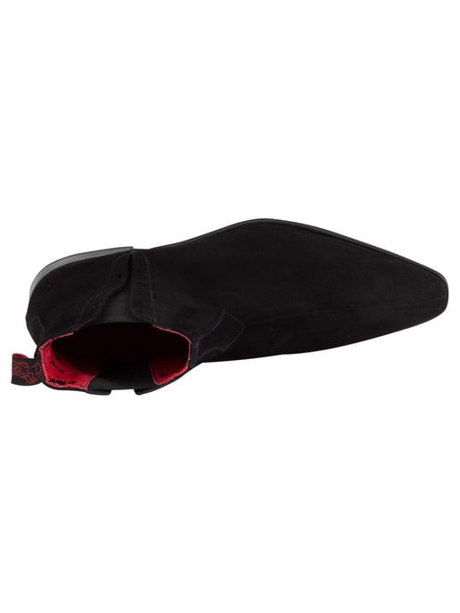 Jeffery West Botas De Gamuza, Negro - Image 6