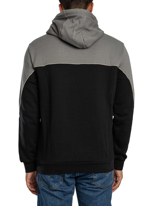 EA7 Sudadera Con Capucha Bicolor, Gris - Image 3