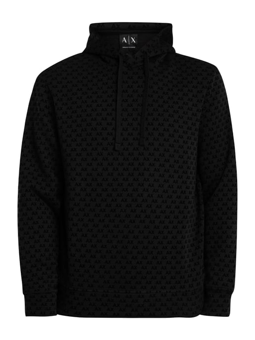 Armani Exchange Sudadera Con Capucha Y Logo Estampado, Negro - Image 5