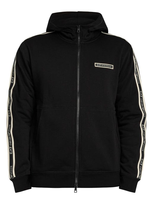 EA7 Sudadera Con Cremallera Y Logo De Caja, Negro - Image 6