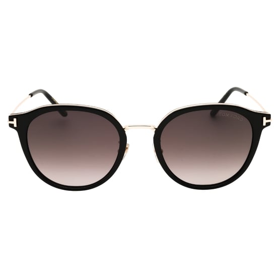Gafas De Sol Negras Brillantes Con Lentes Degradadas Marrones De Tom Ford - Image 1