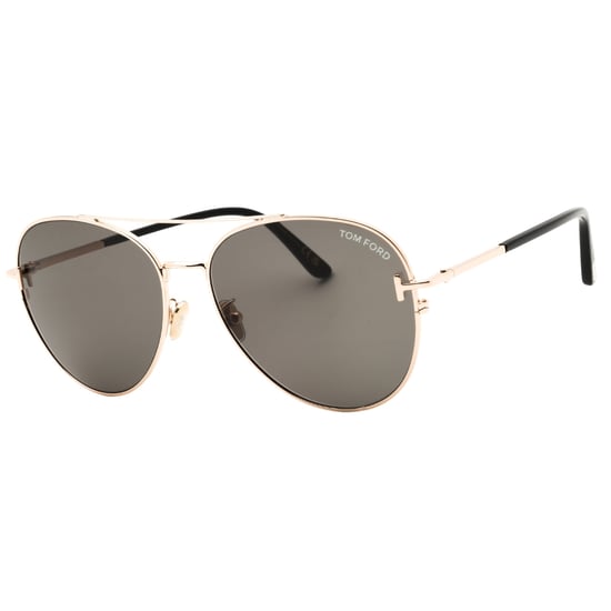Gafas De Sol Tom Ford Con Lentes Ahumadas En Oro Rosa Brillante - Image 2
