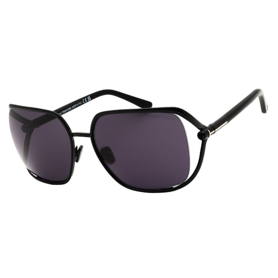 Gafas De Sol Ahumadas Con Marco Negro Brillante De Tom Ford - Image 1