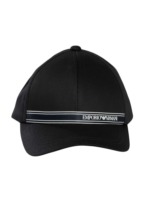 Emporio Armani Gorra Con Franja De Marca, Negro - Image 5