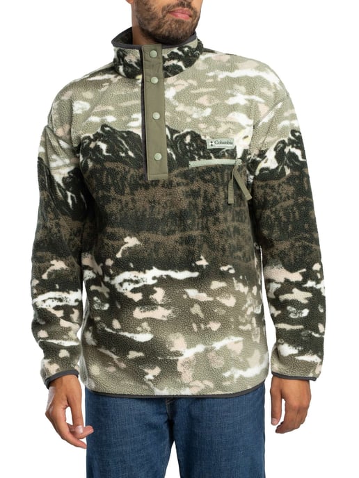 Columbia Polar Con Medio Broche De Presión Estampado Helvetia II, Verde - Image 2