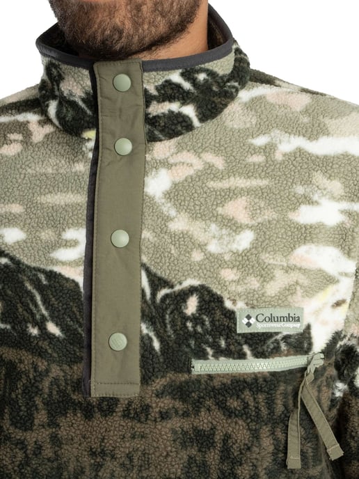 Columbia Polar Con Medio Broche De Presión Estampado Helvetia II, Verde - Image 4