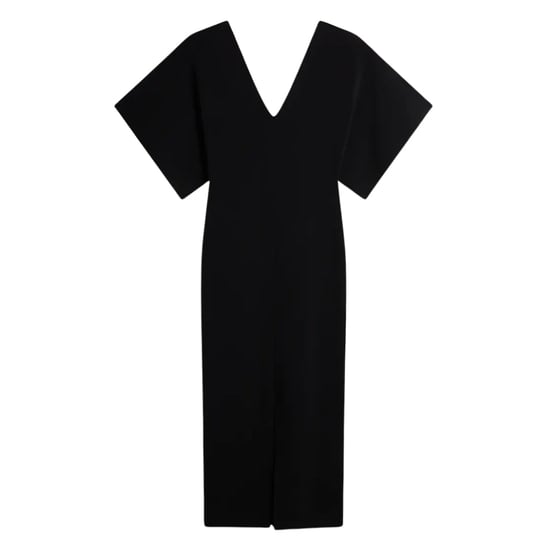 Vestido Midi Negro De Punto Con Escote En V Rebecca De Ted Baker - Image 1