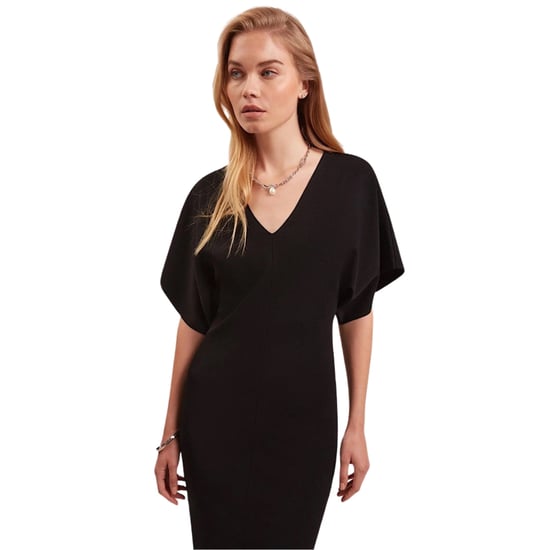 Vestido Midi Negro De Punto Con Escote En V Rebecca De Ted Baker - Image 2