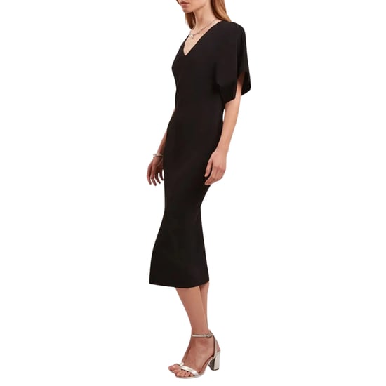 Vestido Midi Negro De Punto Con Escote En V Rebecca De Ted Baker - Image 4