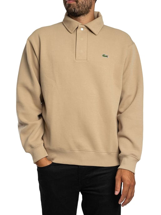 Lacoste Polo De Manga Larga Con Logotipo, Beige - Image 2