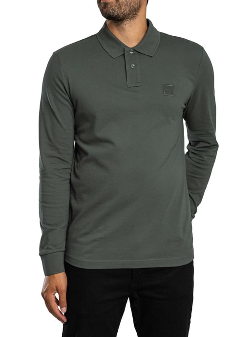 BOSS Polo De Manga Larga Passerby, Verde - Image 2