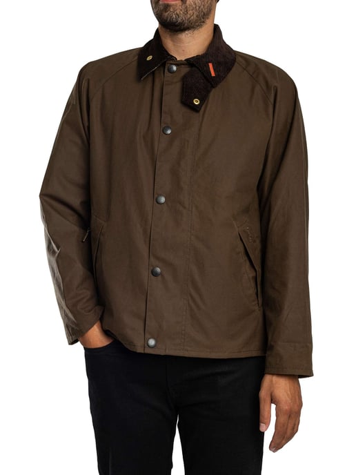 Barbour Chaqueta Encerada Icons Transport, Marrón - Image 2
